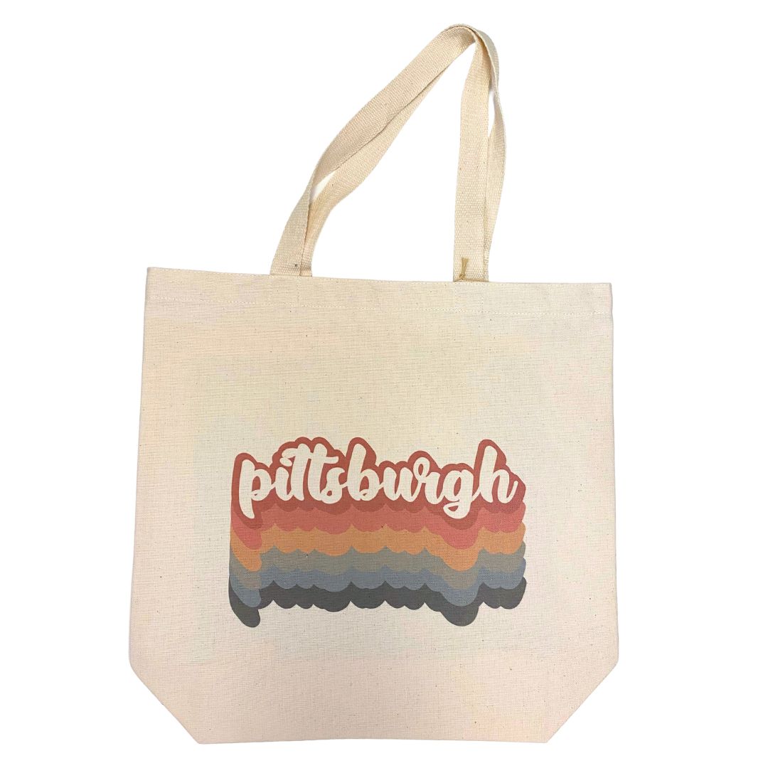 Retro Pittsburgh Tote Bag