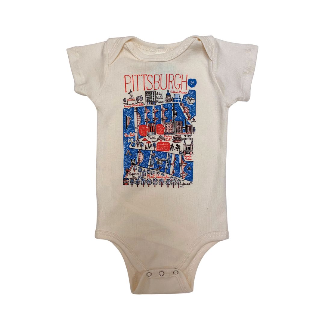 Illustrated Pittsburgh Onesie