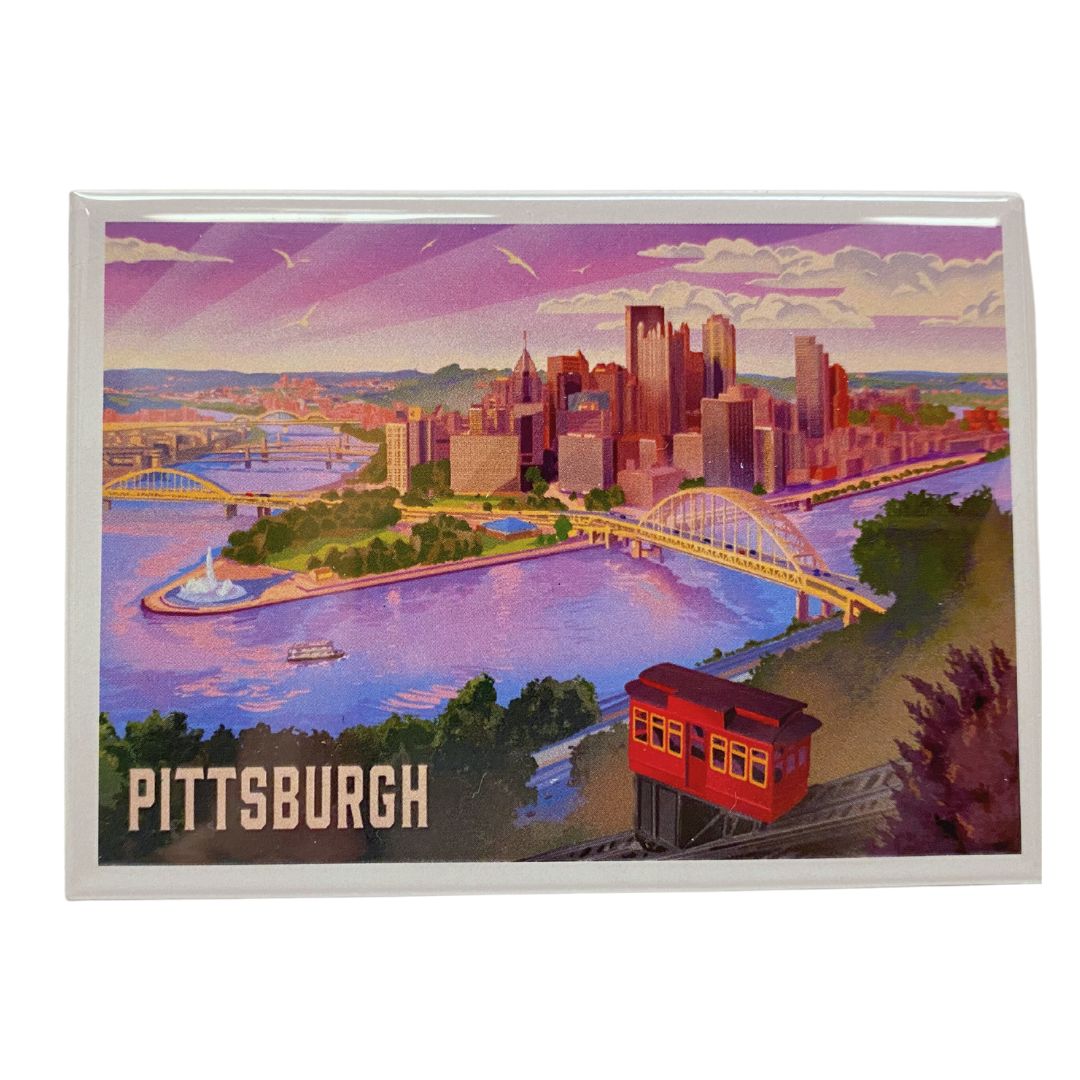 Duquesne Incline Lithograph Magnet