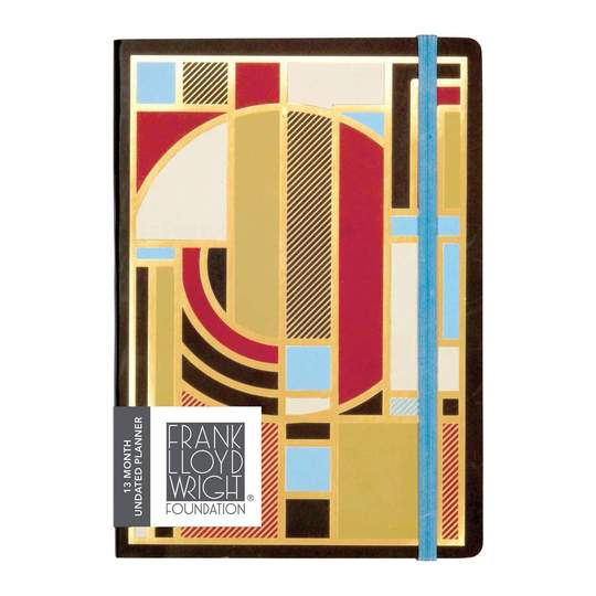 Frank Lloyd Wright Gilded Undated Planner