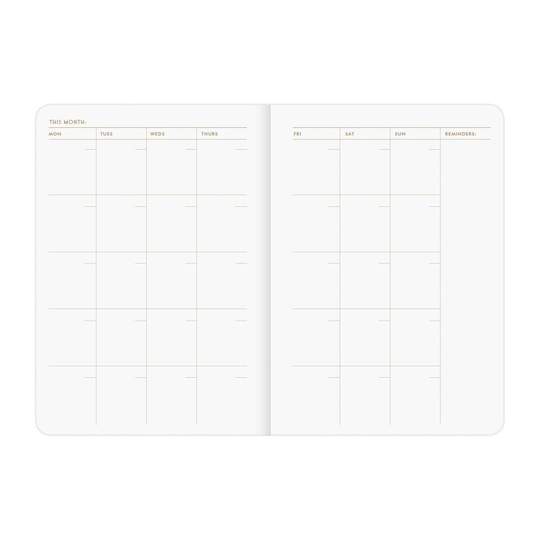 Frank Lloyd Wright Gilded Undated Planner
