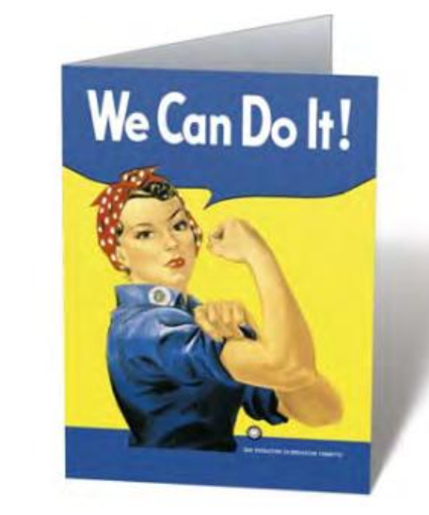 Rosie the Riveter Notecard
