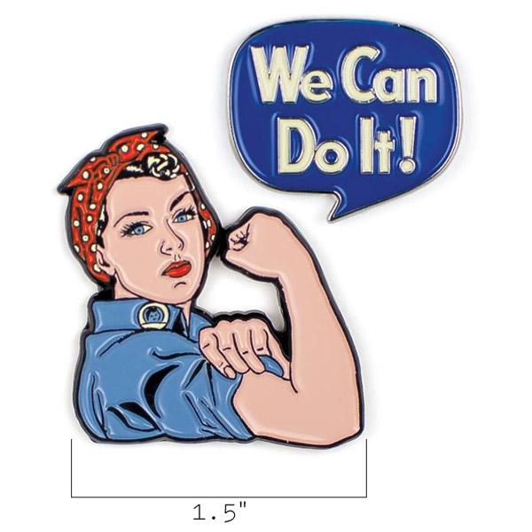Rosie the Riveter Enamel Pin Set