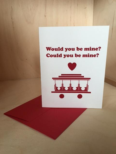 Mister Rogers "Would You Be Mine" Trolley Card