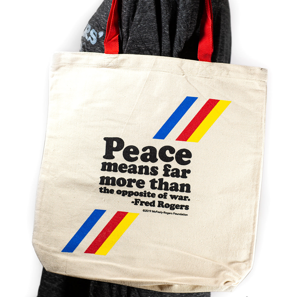Mister Rogers "Peace" Tote Bag