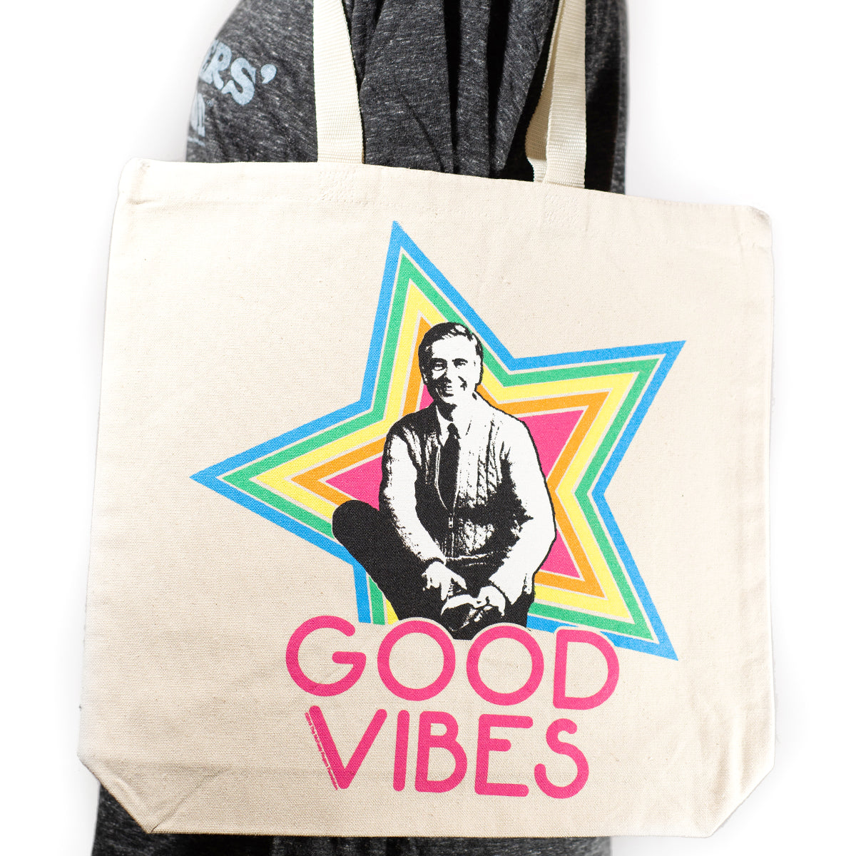 Mister Rogers "Good Vibes" Canvas Tote Bag