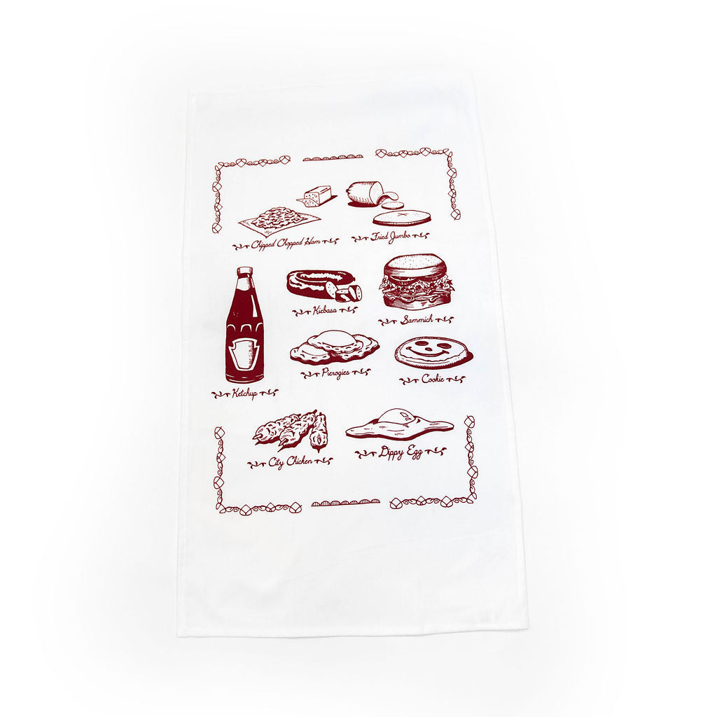 Pittsburgh Food Tea Towel