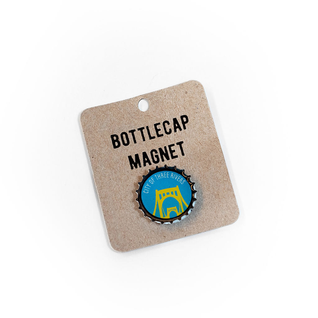 City of Three Rivers Bottlecap Magnet