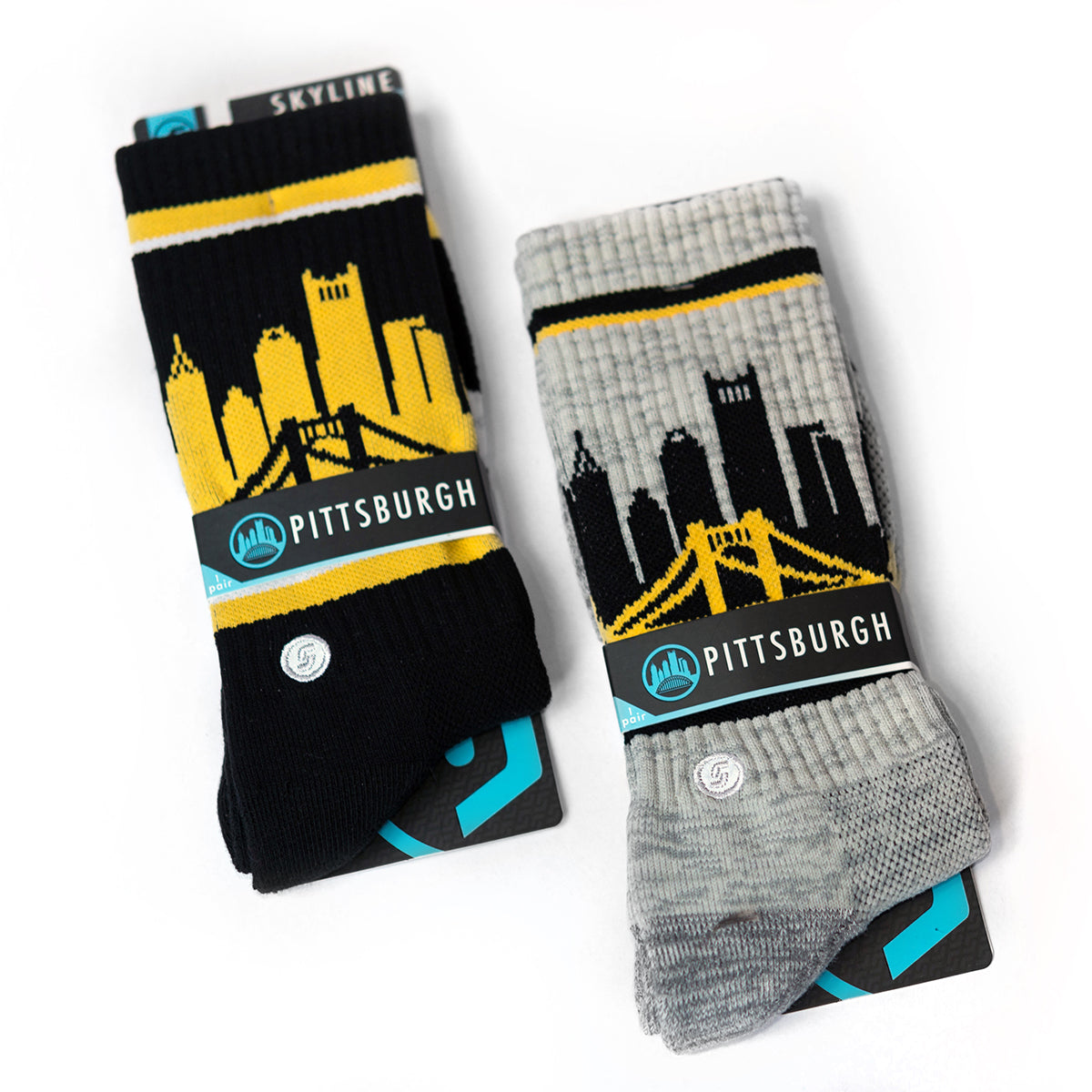 Pittsburgh Skyline Socks