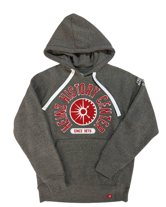 Grey Heinz History Center Embroidered Chenille Hoodie
