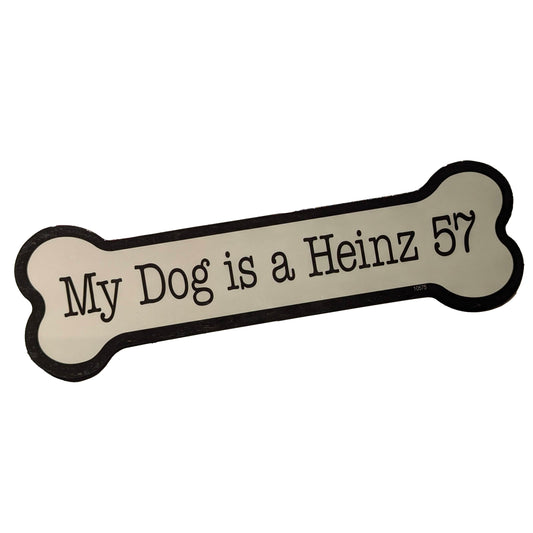 "My Dog is a Heinz 57" Car Magnet