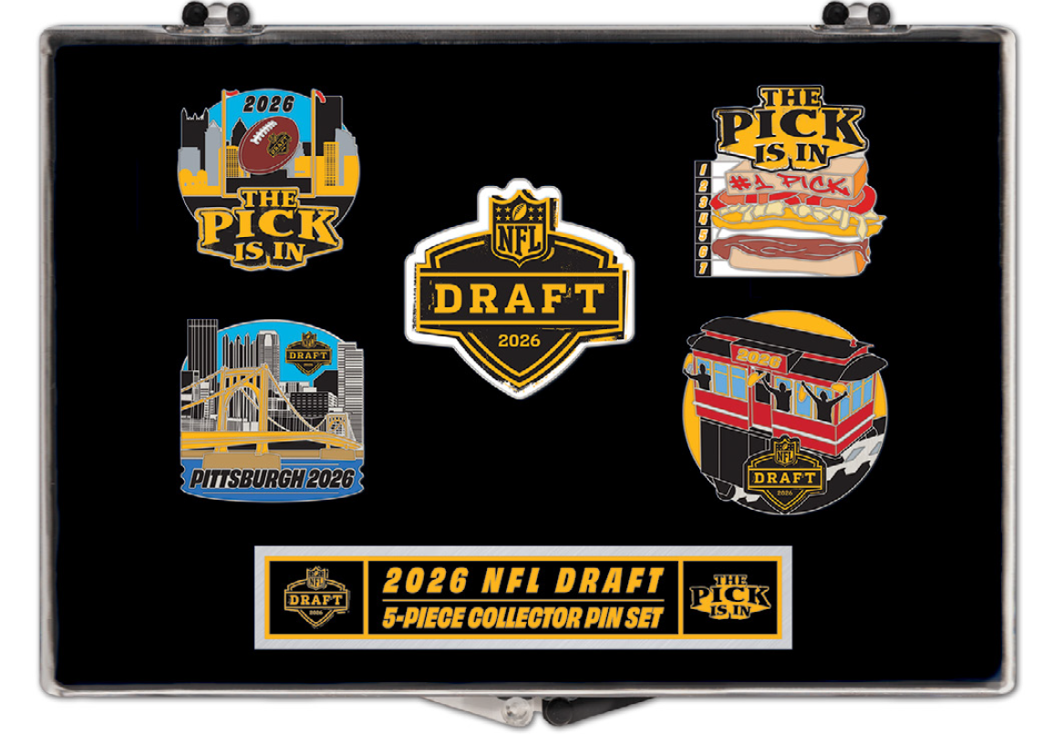Pittsburgh 2026 NFL Draft 5-Pin Collector Set