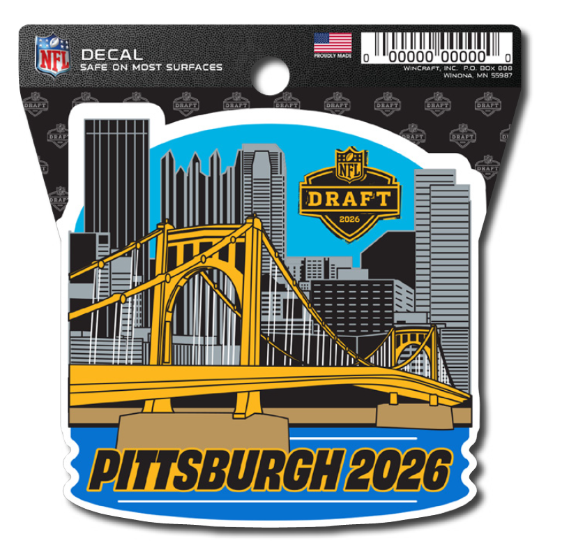 Pittsburgh 2026 NFL Draft 4" Decal Stickers