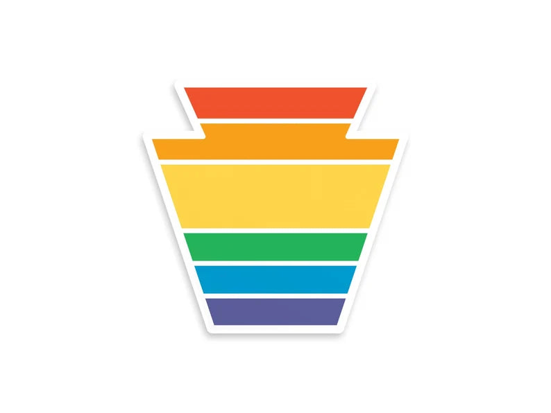 Pittsburgh Rainbow Keystone Sticker