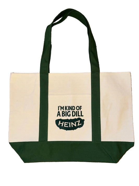 "I'm Kind of a Big Dill" Heinz Pickle Tote Bag