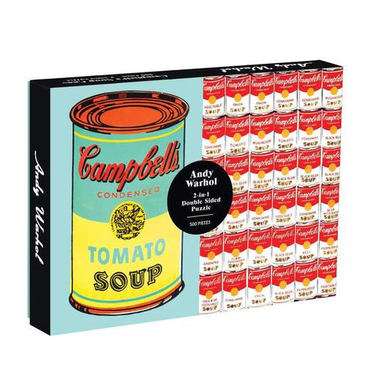 Andy Warhol Soup Can Two-Sided Puzzle