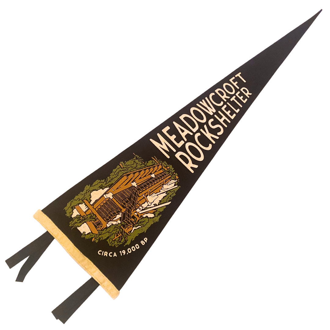 Meadowcroft Vintage-Style Pennant (Brown)