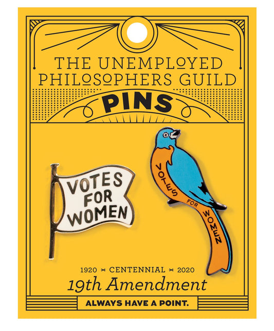 19th Amendment Enamel Pin Set