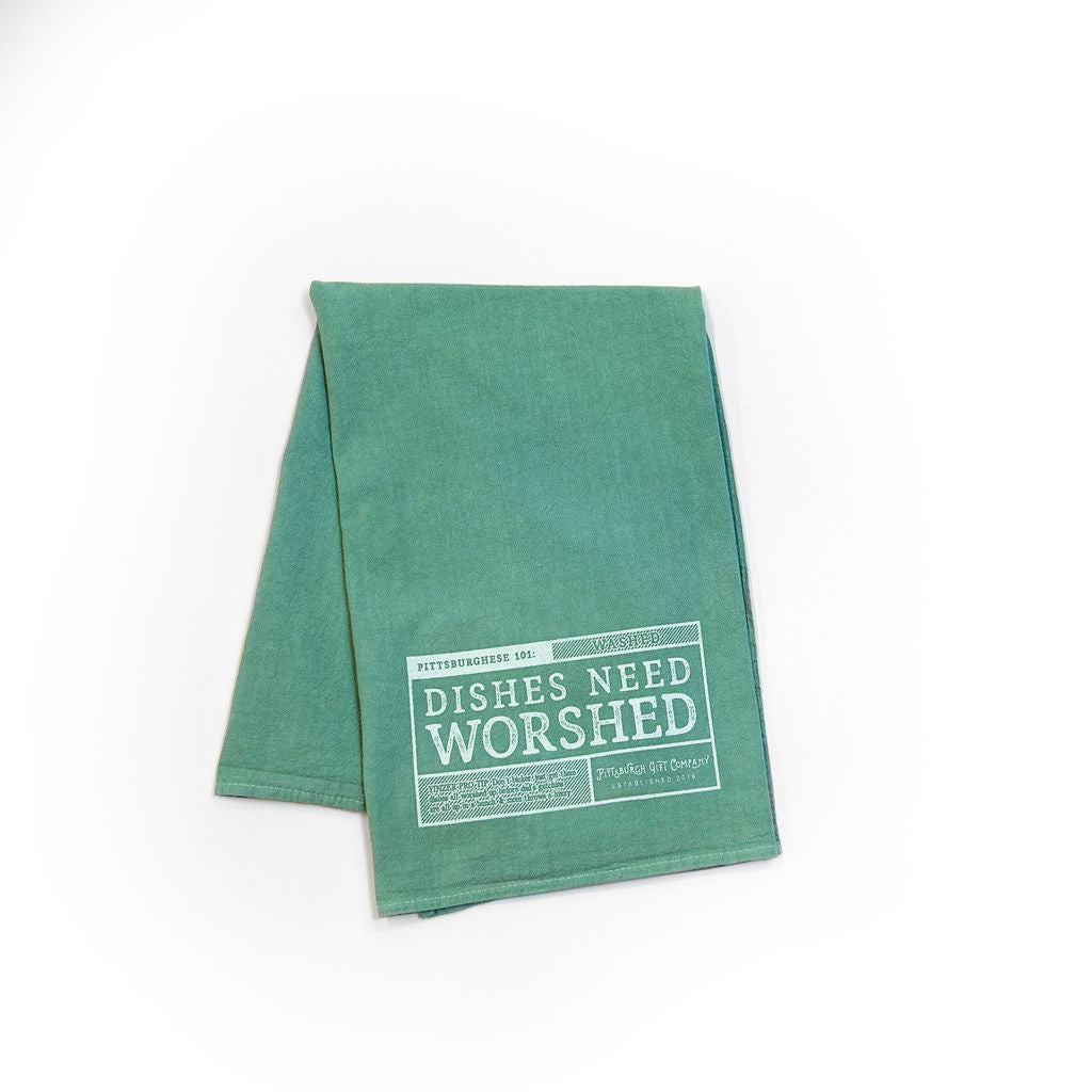 "Dishes Need Worshed" Tea Towel