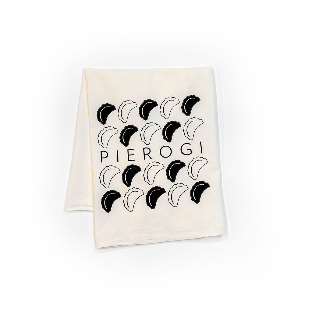 Pierogi Rows Tea Towel