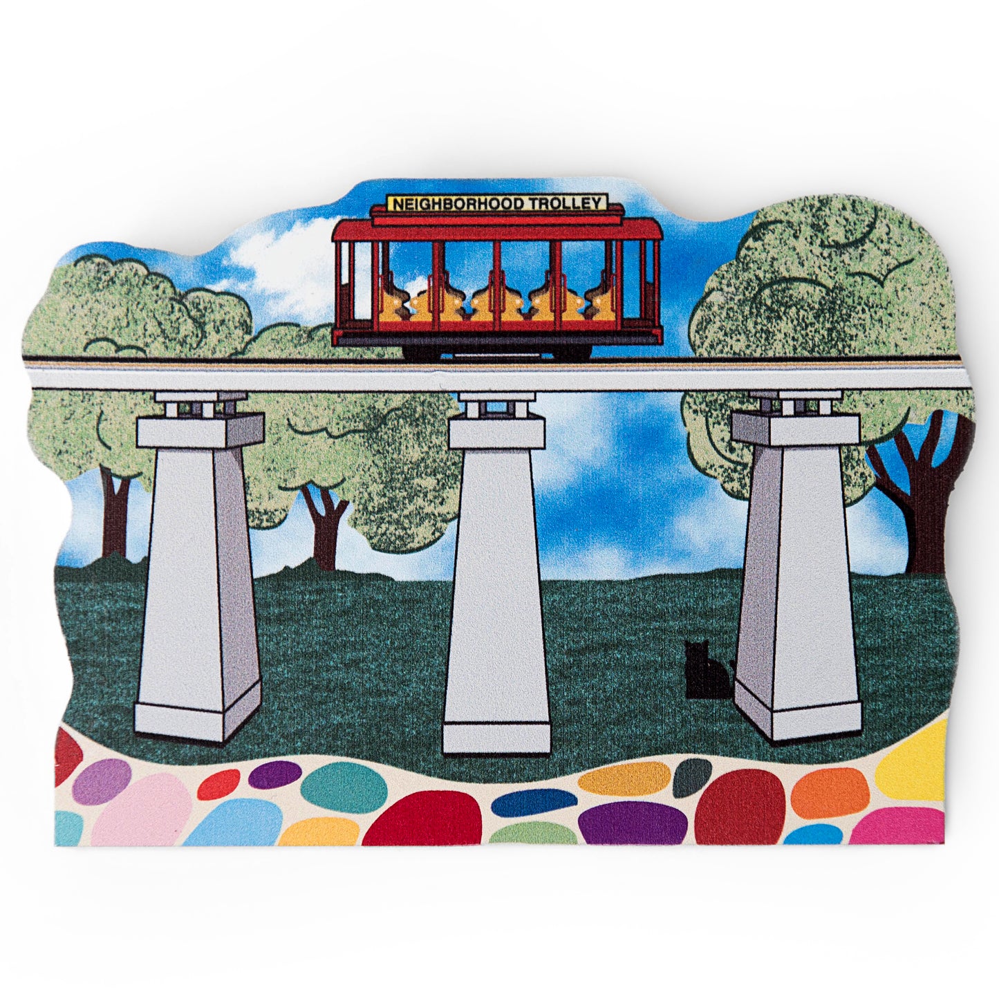 Mister Rogers Neighborhood Trolley (Cat's Meow Village)